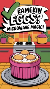 Using a ramekin to microwave eggs without sticking