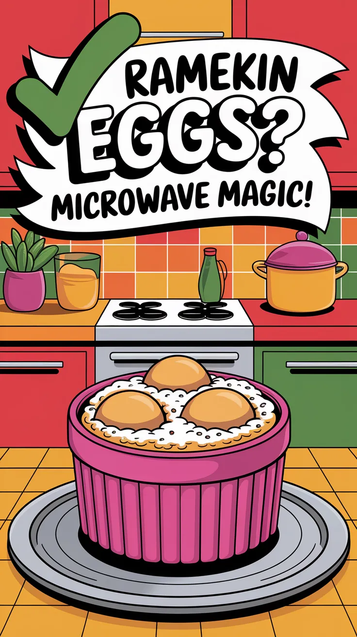 Using a ramekin to microwave eggs without sticking