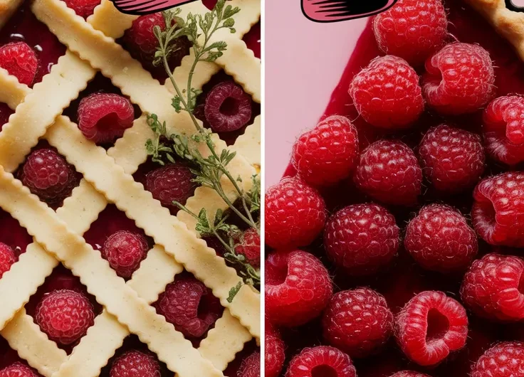 Raspberry Tart with Spring Herbs (Microwave Crust)