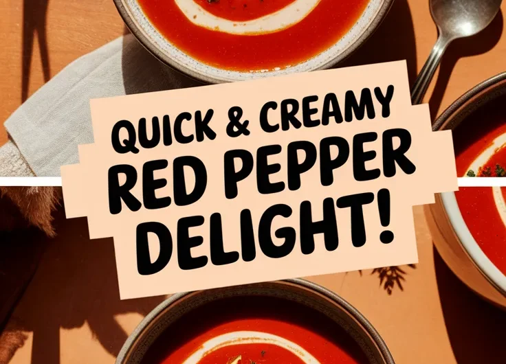 Microwave-Roasted Red Pepper Soup