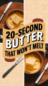 Image showing how to soften butter in 20 seconds without melting it
