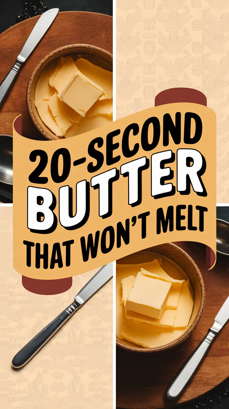 Image showing how to soften butter in 20 seconds without melting it