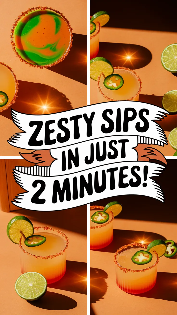 Refreshing Spicy Margarita Mix served in glasses with lime slices, perfect for summer cocktails.