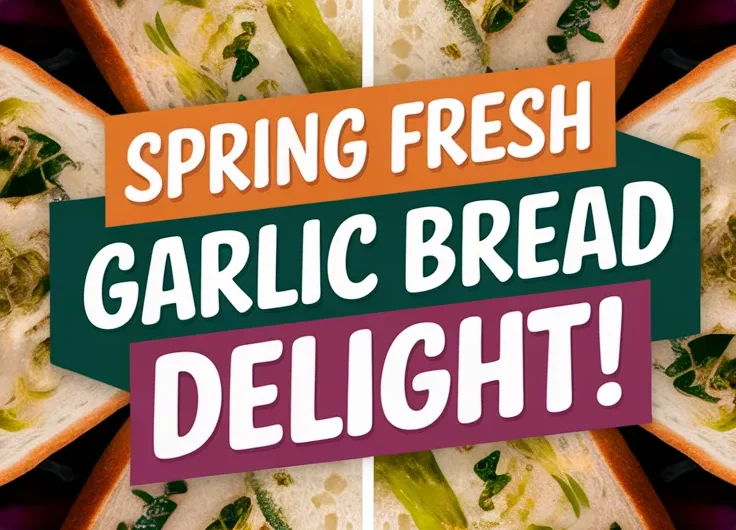 Garlic Bread with Spring Flavor (Microwave-Toast)