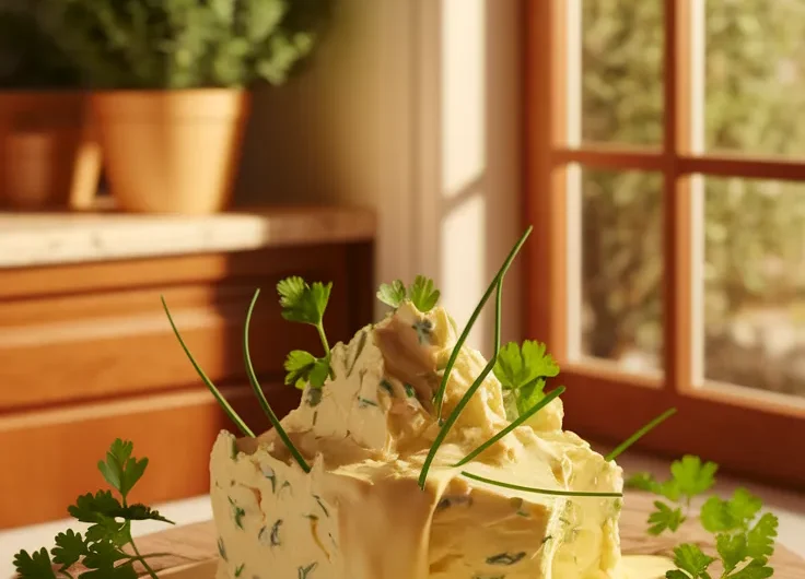 Spring Herb Butter Spread (Microwave-Blend)