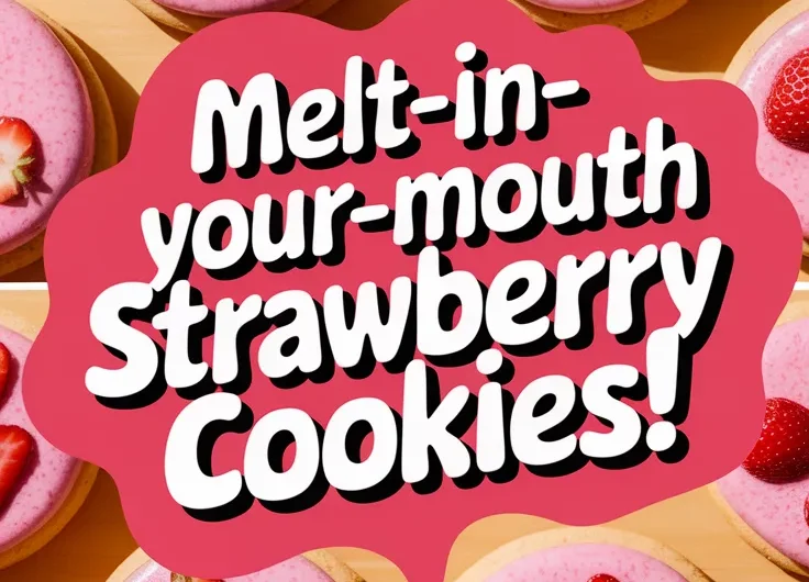 Microwave Melty Strawberry Milk Cookies