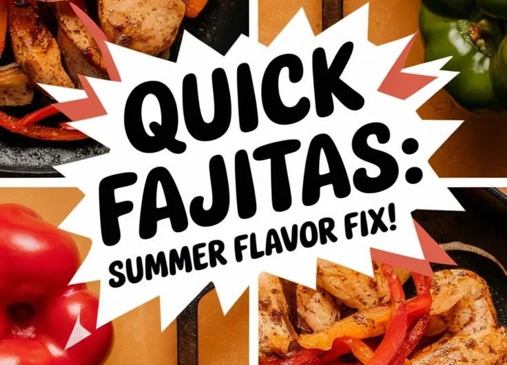 Summer Chicken Fajitas (Microwave Marinade Hack)