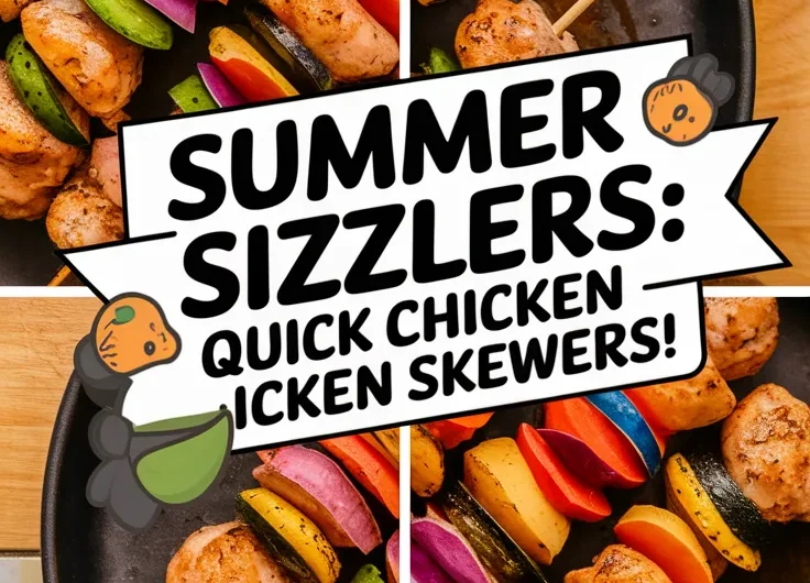 Summer Marinated Chicken Skewers (Microwave Pre-Cook)