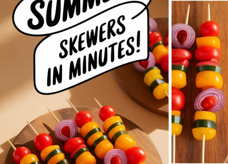 Summer Veggie Skewers (Microwave Prep Tip)