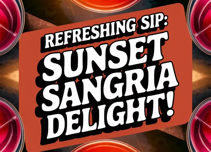 Sunset Sangria Mocktail – Microwave Infused
