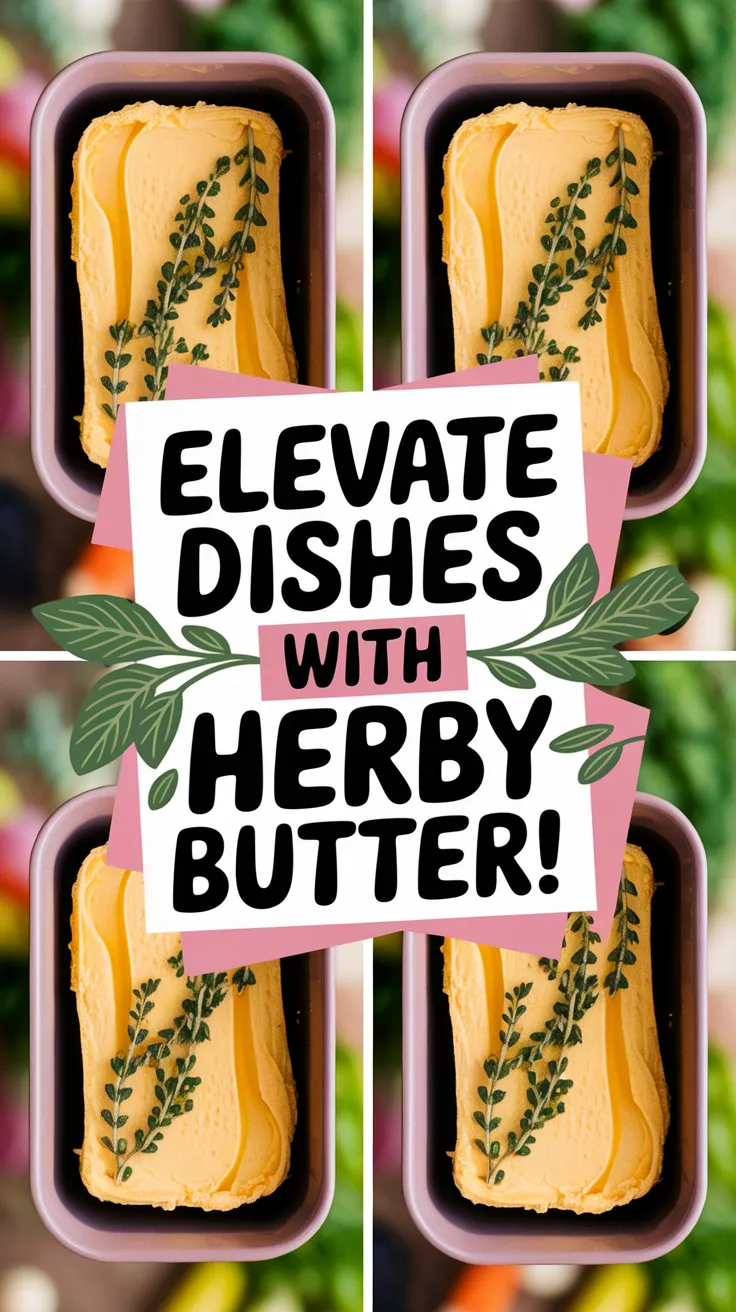 Microwave-melt Thyme Butter with fresh spring herbs