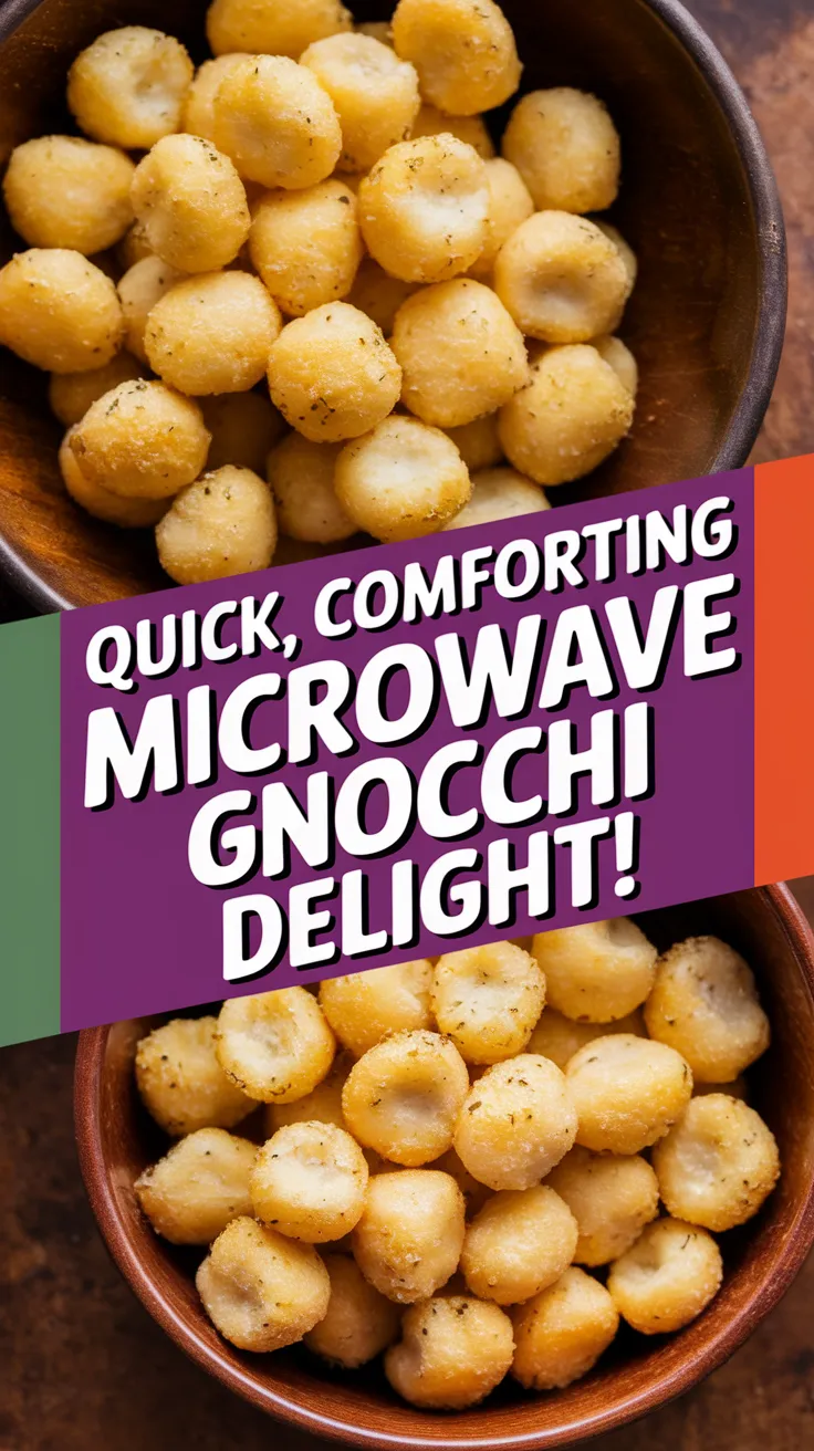 Delicious microwave cauliflower gnocchi from Trader Joe's served in bowls.