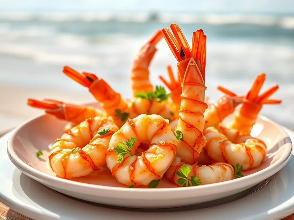Delicious Beachy Coconut Shrimp with a crispy microwave-fried flavor