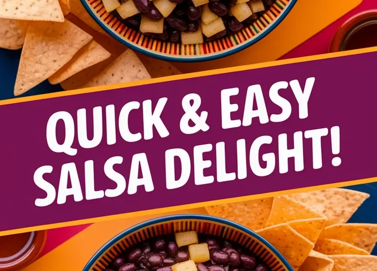 Cheap Microwave Canned Black Bean and Pear Salsa