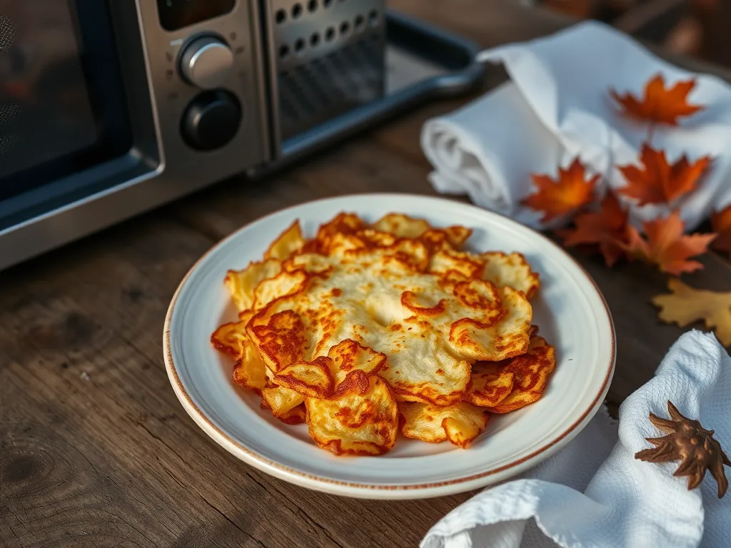 Crispy microwave hash browns served in a plate, perfect for camping meals.