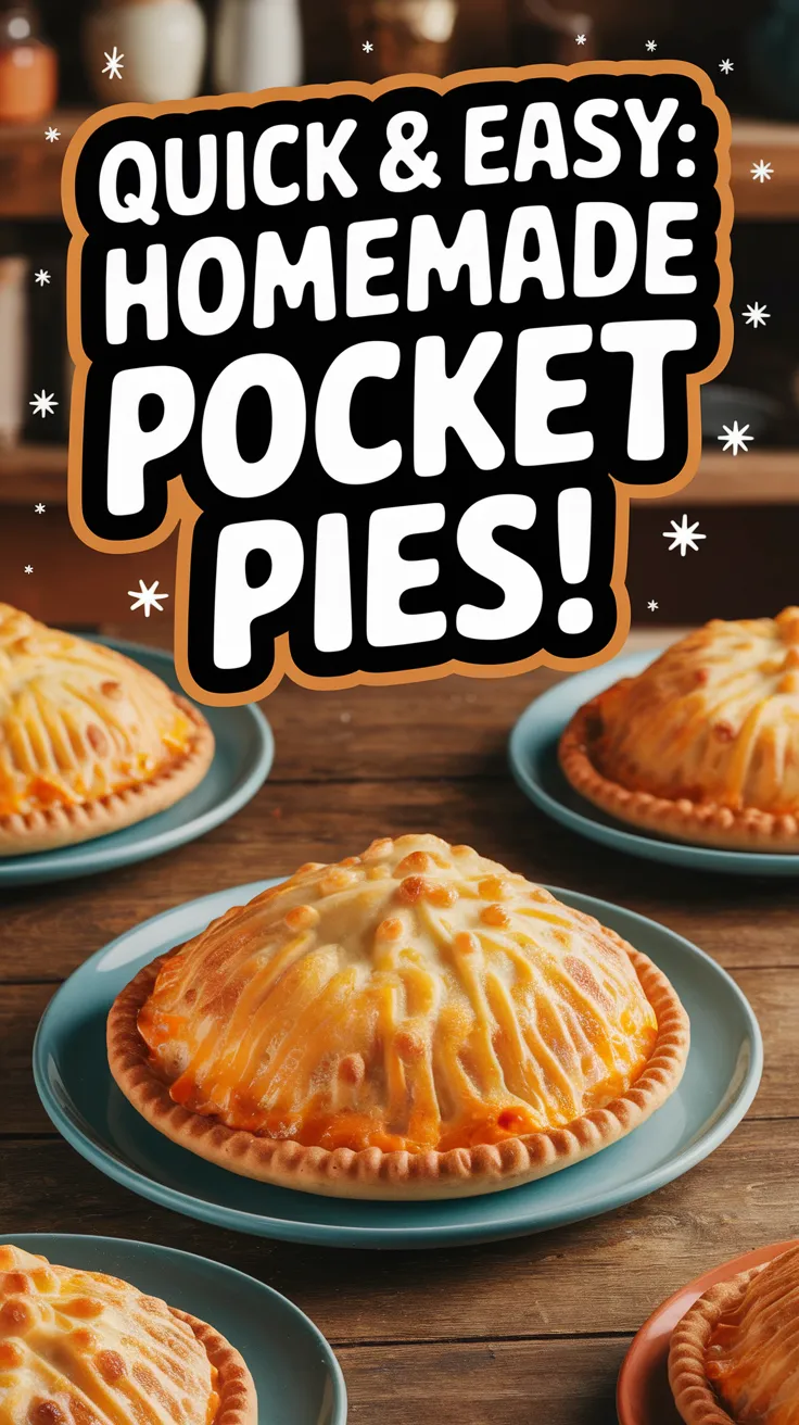 Delicious homemade pocket pies as a cheap alternative to microwave hot pockets.