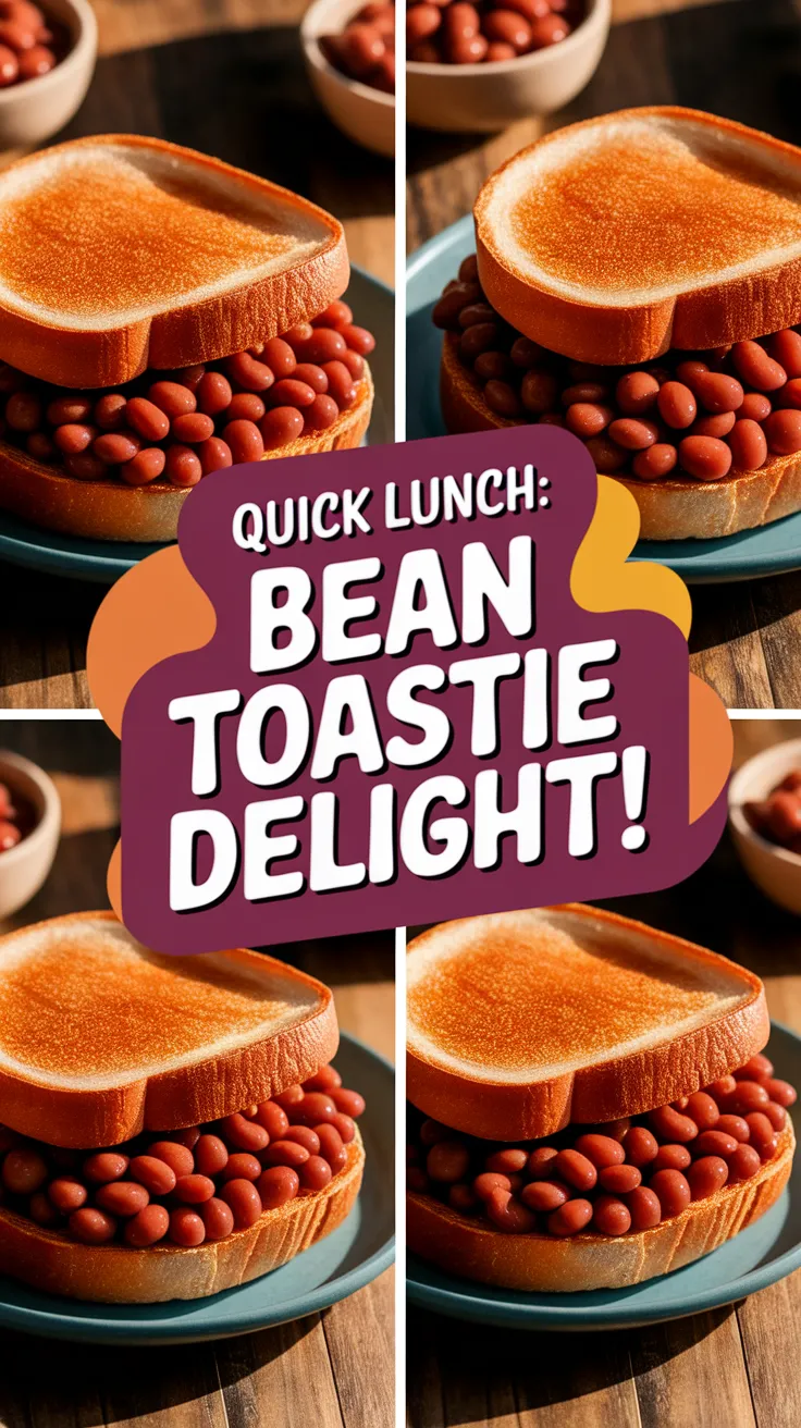 Delicious microwave baked bean toastie recipe with beans