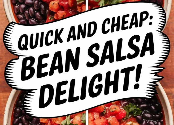 Quick and Easy Microwave Canned Black Beans with Salsa