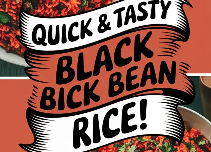 Cheap Microwave Canned Black Bean and Salsa Rice