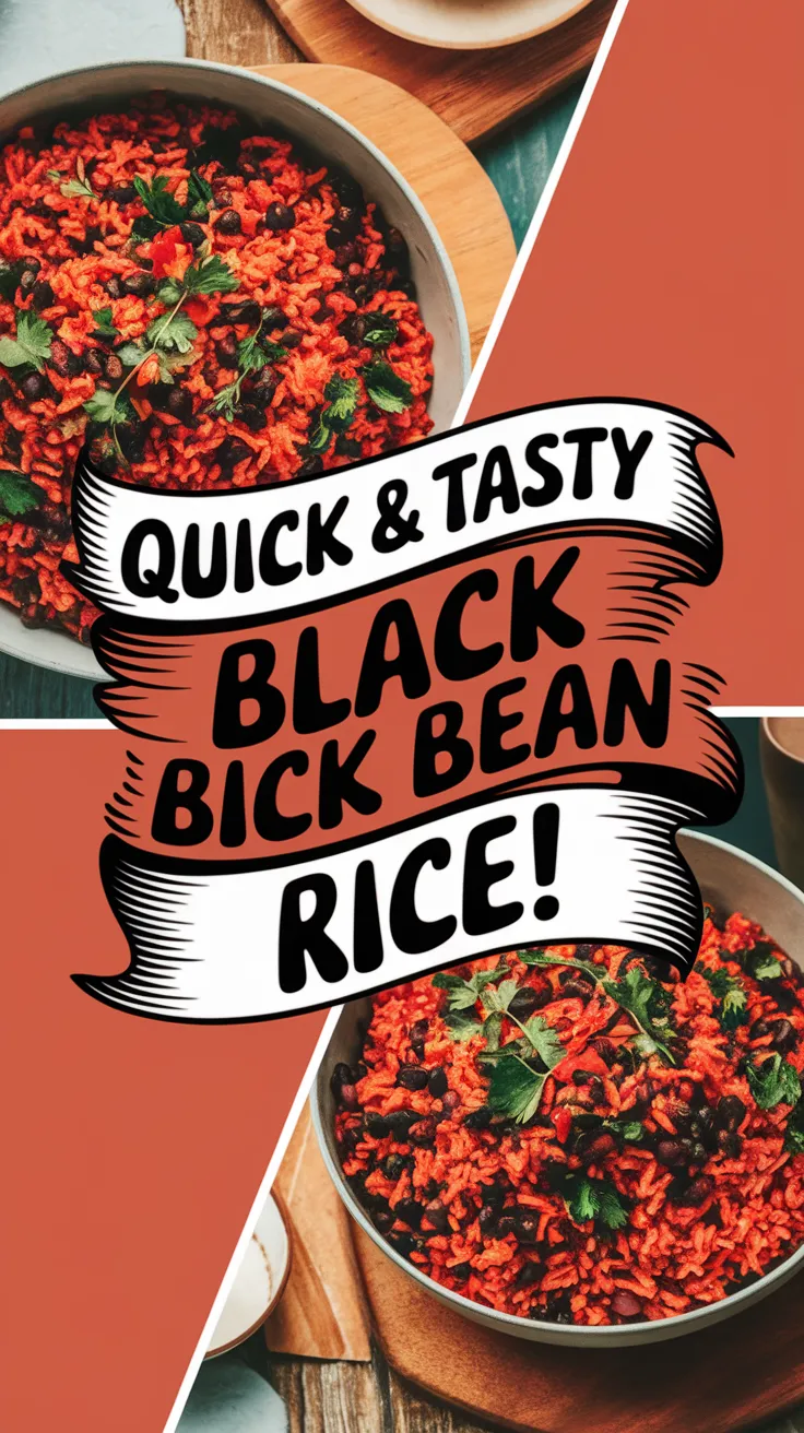 Bowl of quick and tasty microwave black bean and salsa rice, garnished with cilantro.