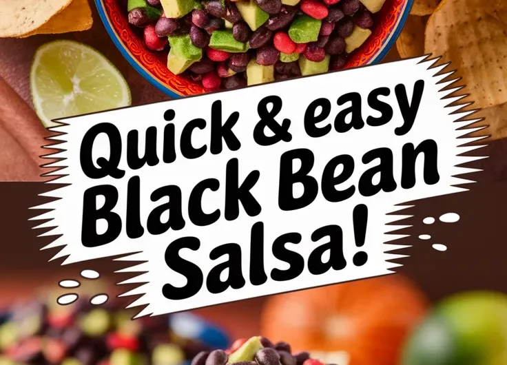 Cheap Microwave Canned Black Bean and Avocado Salsa