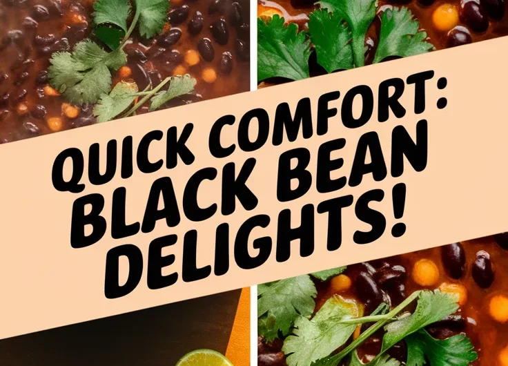 Cheap Microwave Canned Black Bean Soup