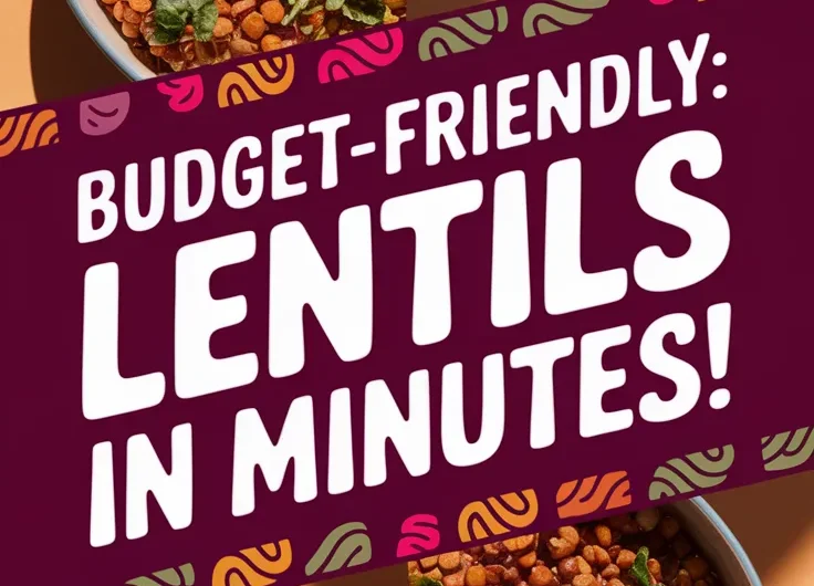 Quick and Easy Microwave Canned Lentil and Instant Spelt Bowl