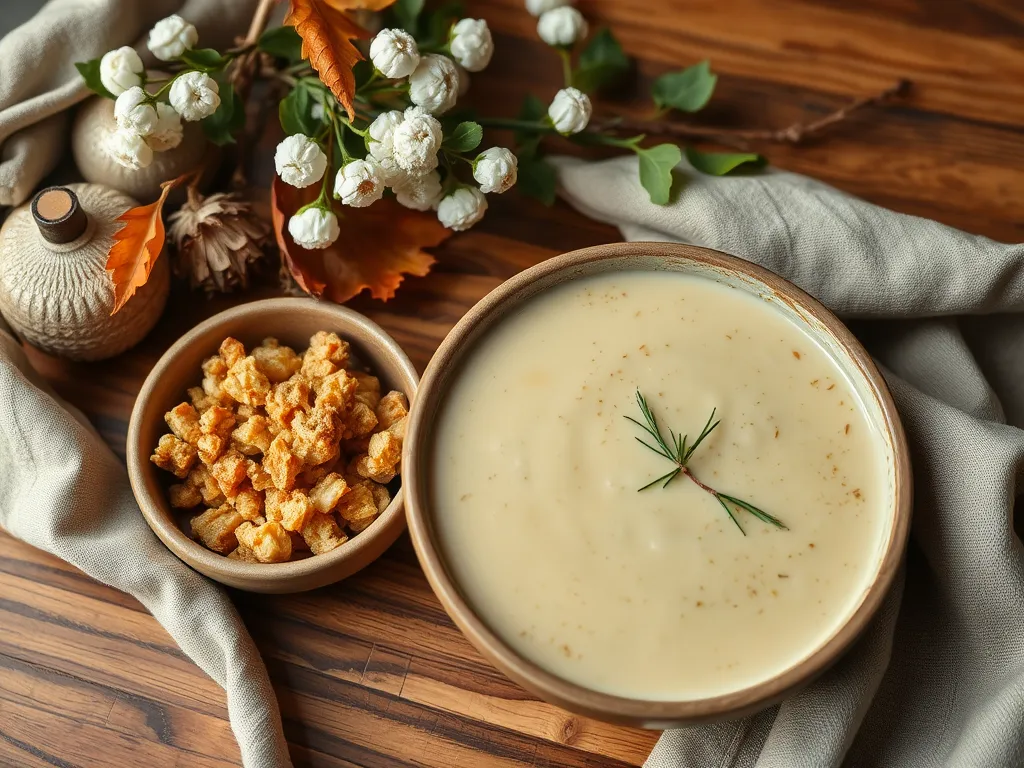 Delicious cheap microwave canned soup served with instant stuffing