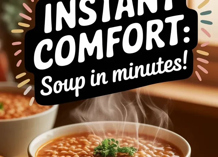 Cheap Microwave Canned Soup with Instant Wheat Berries