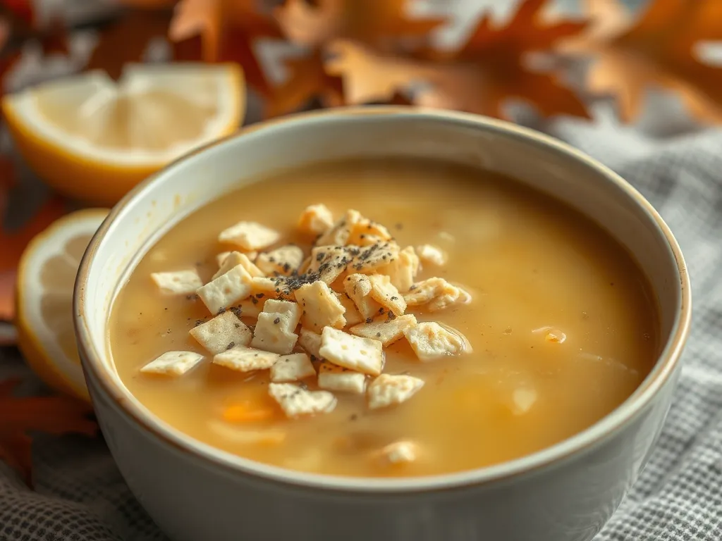 Delicious bowl of microwave canned soup with instant amaranth and crackers.