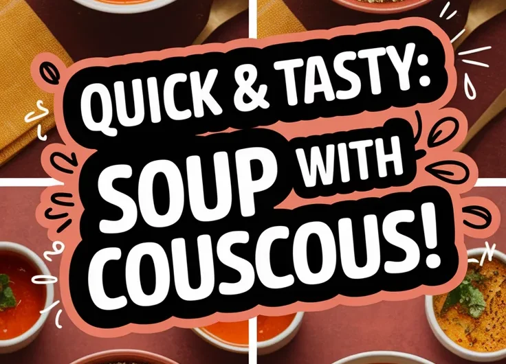 Quick Microwave Canned Soup with Instant Couscous