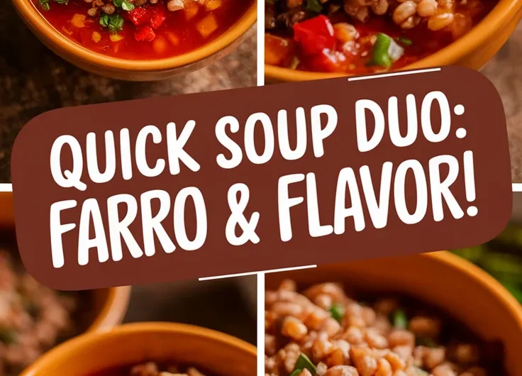Cheap Microwave Canned Soup with Instant Farro