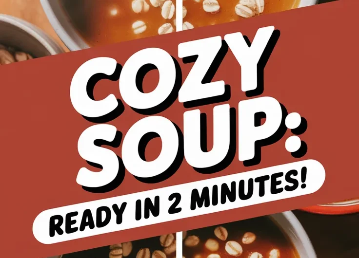 Easy Microwave Canned Soup with Instant Oat Groats