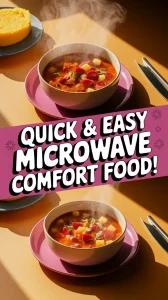 Delicious cheap microwave canned soup with instant polenta, perfect for a quick meal.
