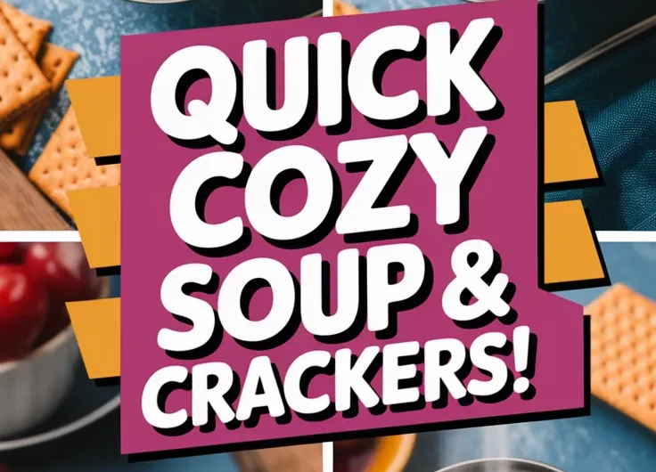 Quick and Easy Microwave Canned Soup with Crackers