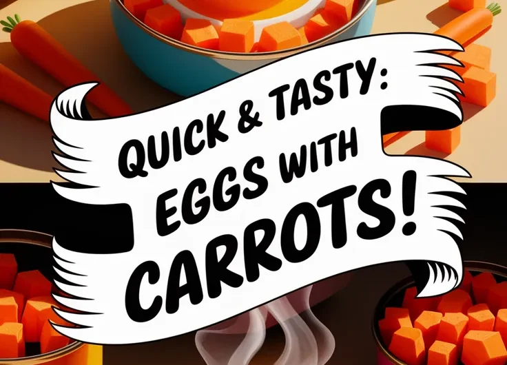 Microwave Scrambled Eggs with Canned Diced Carrots