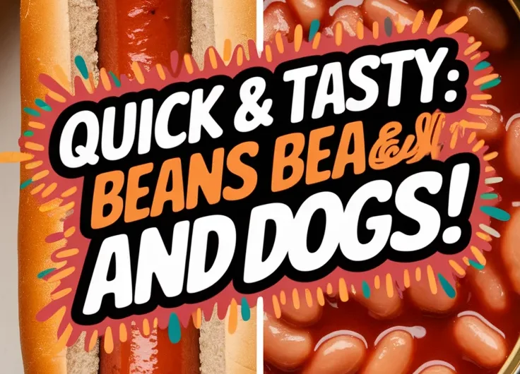Cheap Microwave Hot Dog and Canned Baked Beans