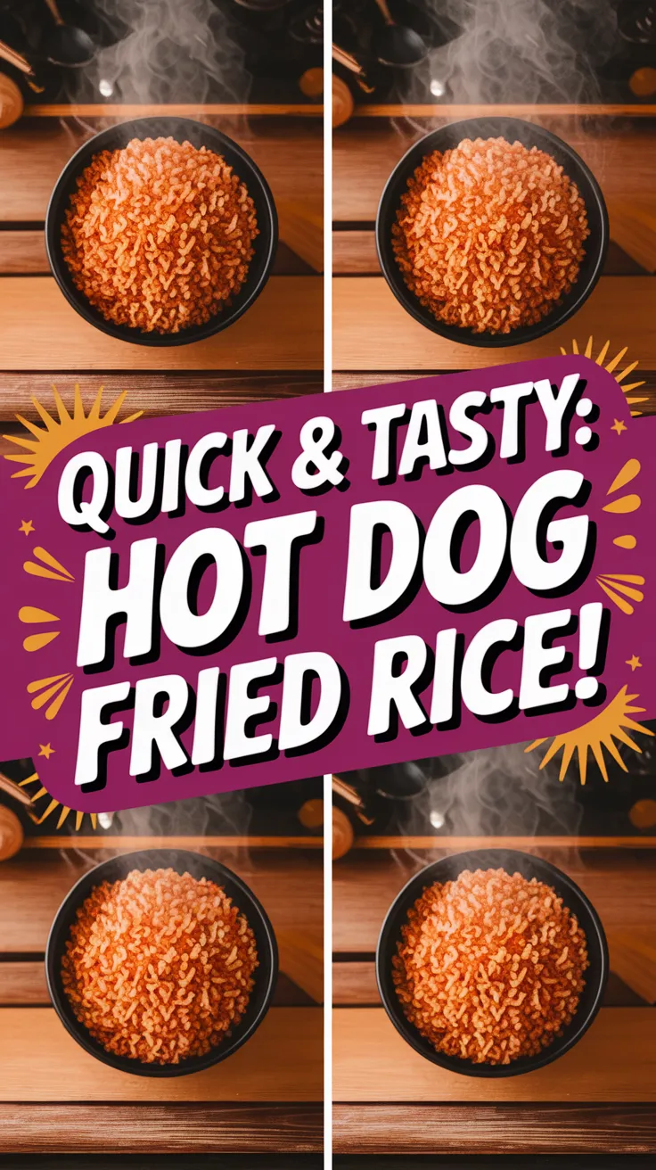 Delicious hot dog fried rice made quickly in the microwave, perfect for a budget-friendly meal.