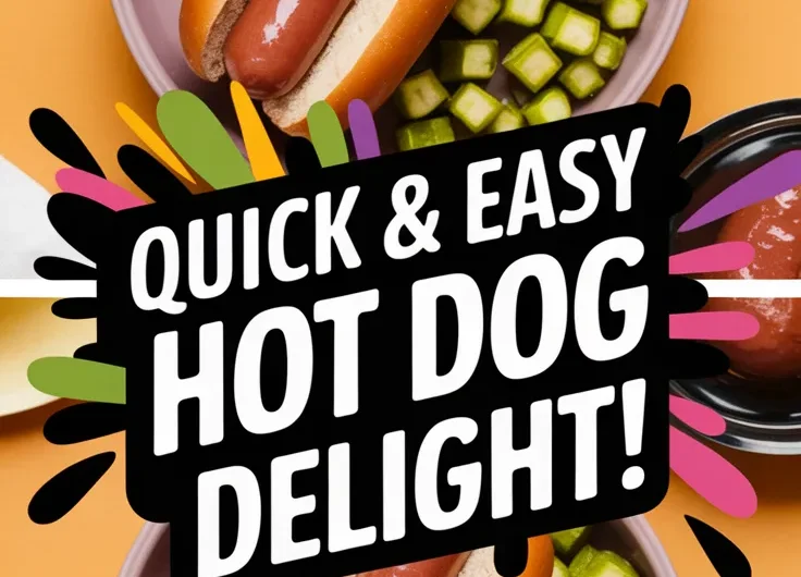 Microwave Hot Dog and Canned Diced Okra Delight