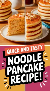 Delicious microwave instant noodle pancake stack recipe