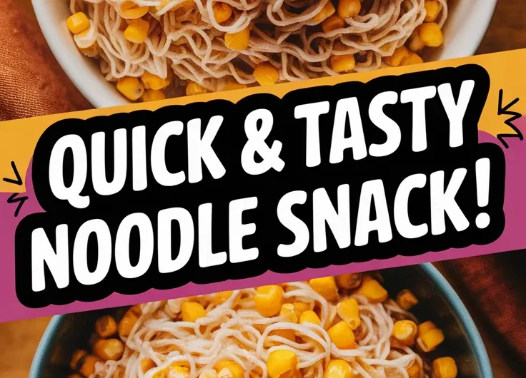 Cheap Microwave Instant Noodles with Canned Corn