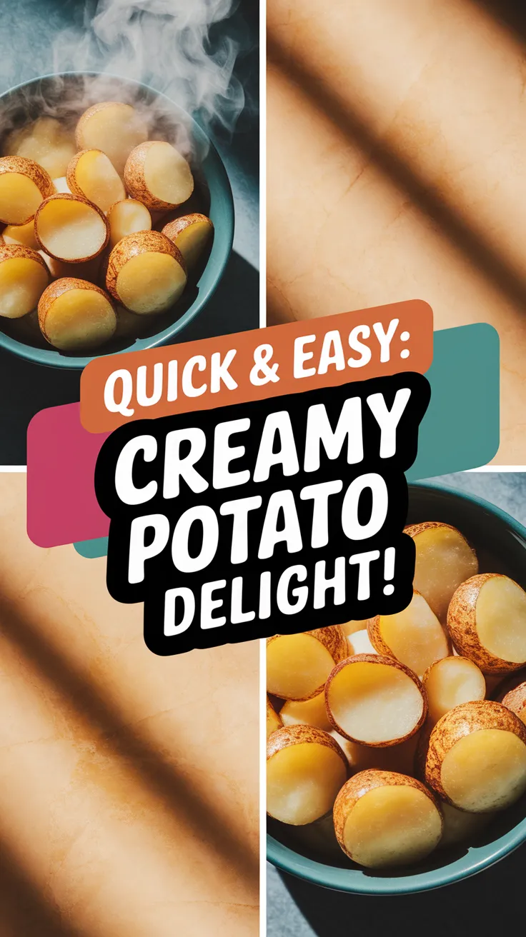 Delicious creamy potato bowls ready for microwave cooking, perfect for a quick meal.