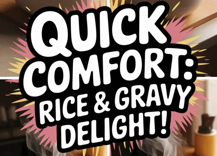 Cheap Microwave Instant Rice and Gravy
