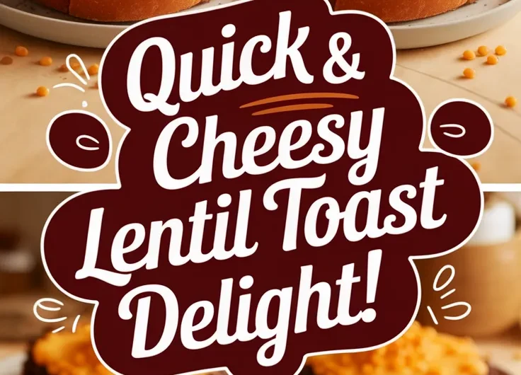 Cheap Microwave Canned Lentil and Cheese Toast