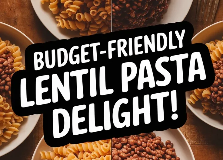 Quick and Cheap Microwave Canned Lentil and Pasta Meal