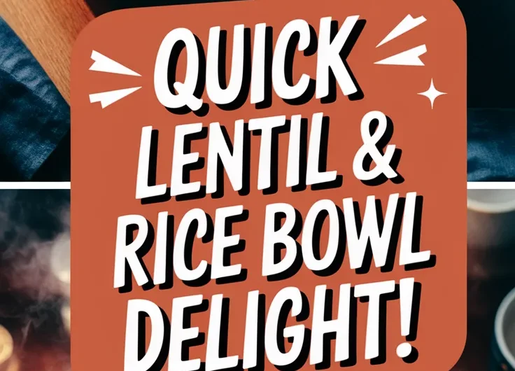 Cheap Microwave Canned Lentil and Rice Bowl