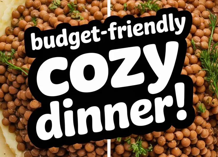 Microwave Canned Lentil and Instant Mashed Potatoes – A Quick & Affordable Meal!