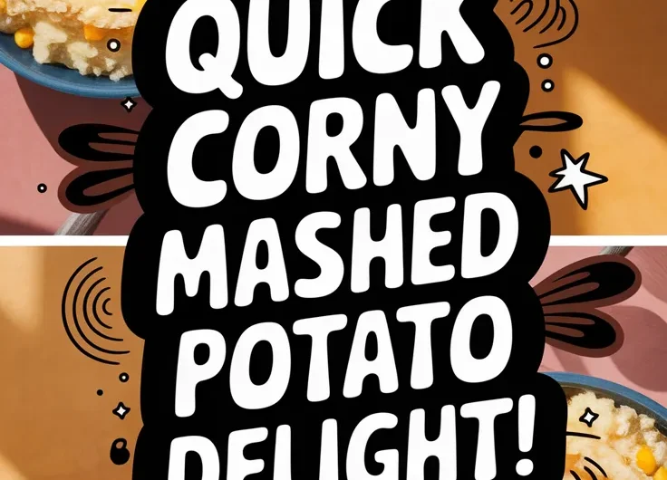 Cheap Microwave Instant Mashed Potatoes with Canned Corn