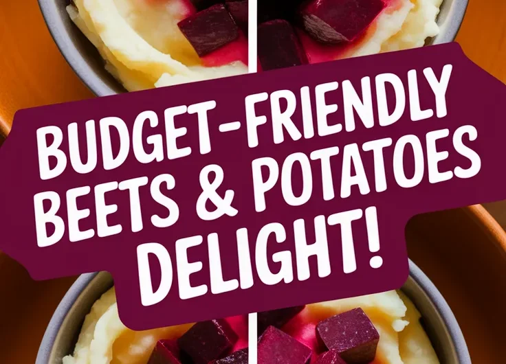 Microwave Mashed Potatoes with Canned Diced Beets