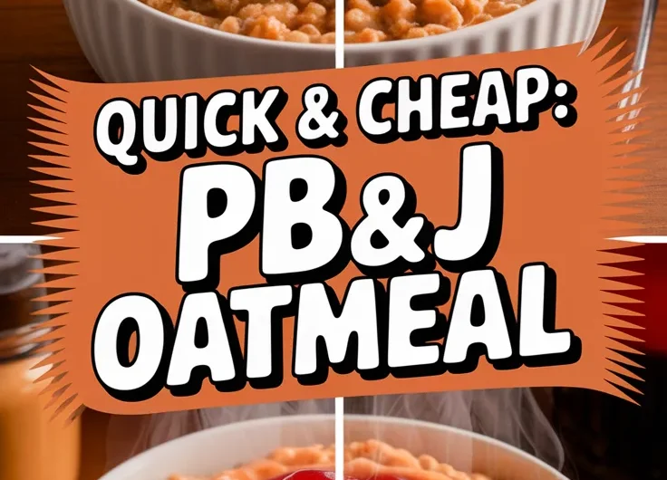 Cheap Microwave Peanut Butter Jelly Oatmeal
